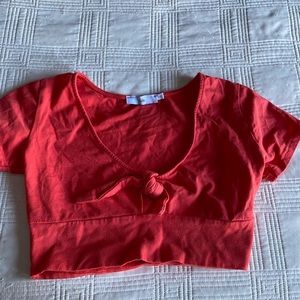 ADIKA coral crop top